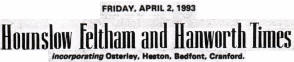 Click to read the article in Hounslow, Feltham and Hanworth Times